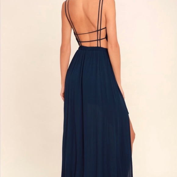Lulus Lost in Paradise Backless Maxi - Picture 3 of 6